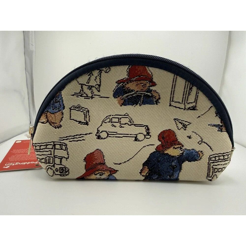 Tapestry Cosmetic Bag Paddington Bear Design Toiletry Make Up Organiser Pouch